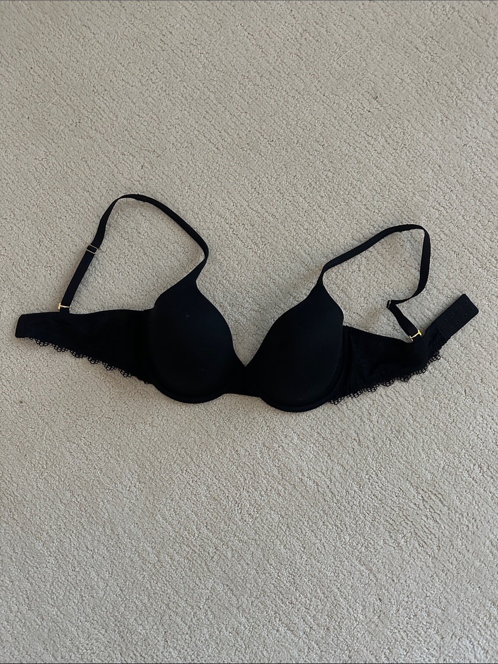 Soma Embraceable Demi Bra 34D Nude Seamless Lace Trim T-Shirt Bra Molded Cups - Picture 5 of 8